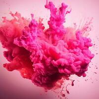 hot pink color splash photo