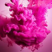 hot pink color splash photo