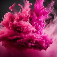 hot pink color splash photo