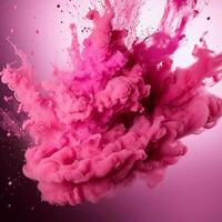 hot pink color splash photo