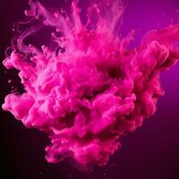 hot pink color splash photo