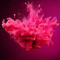 hot pink color splash photo