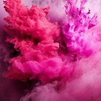 hot pink color splash photo