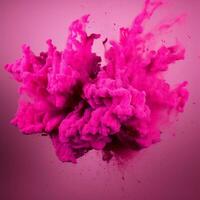 hot pink color splash photo