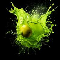 lime color splash photo