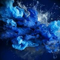 navy blue color splash photo