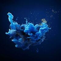 navy blue color splash photo