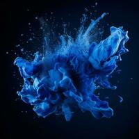 navy blue color splash photo