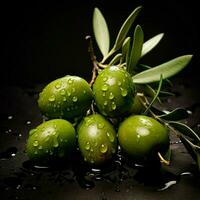 olive color splash photo