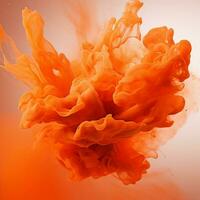 orange color splash photo