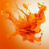 orange color splash photo