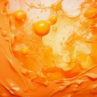 orange color splash photo