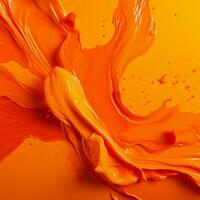 orange color splash photo