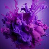 purple color splash photo