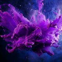 purple color splash photo