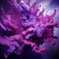 purple color splash photo