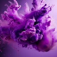 purple color splash photo