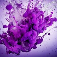 purple color splash photo