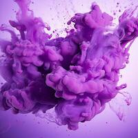 purple color splash photo