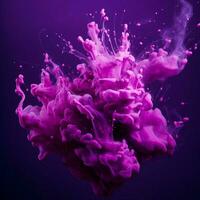purple color splash photo