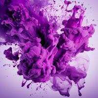 purple color splash photo