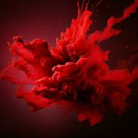 red color splash photo