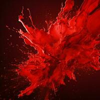 red color splash photo