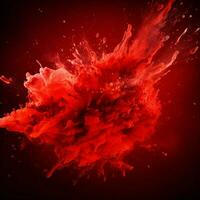 red color splash photo