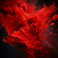 red color splash photo