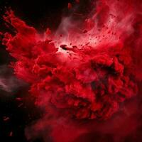 red color splash photo