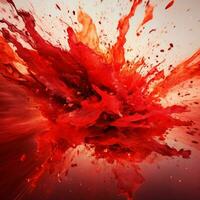 red color splash photo