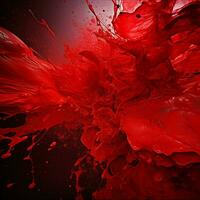 red color splash photo