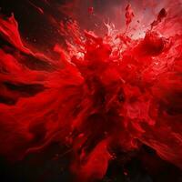 red color splash photo