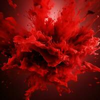 red color splash photo