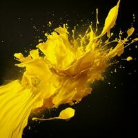 yellow color splash photo