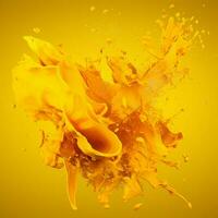 yellow color splash photo