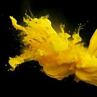 yellow color splash photo