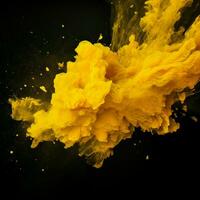 yellow color splash photo