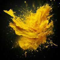 yellow color splash photo