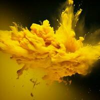 yellow color splash photo