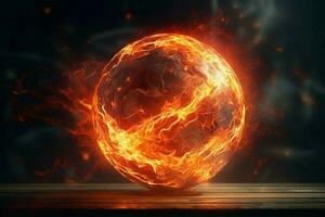 A brilliant ball of fiery energy photo