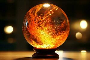 A brilliant ball of fiery energy photo