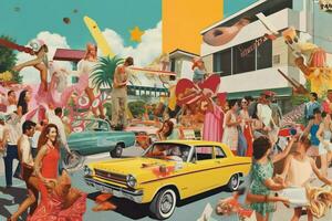 A colorful collage of images portraying good times photo