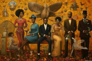 un conmemoración de africano americano historia foto