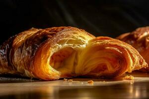 un comida fotografía de un francés cuerno capturado Wisconsin foto