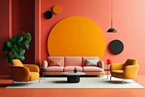 A minimalist design with a bold color scheme photo