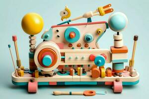 un musical instrumento conjunto para niños foto