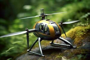 A remote-controlled helicopter photo