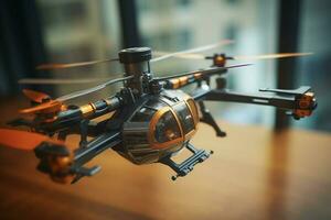 A remote-controlled helicopter photo