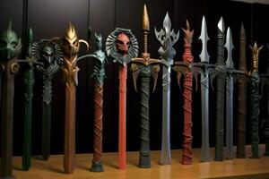 A set of foam swords for epic battles photo